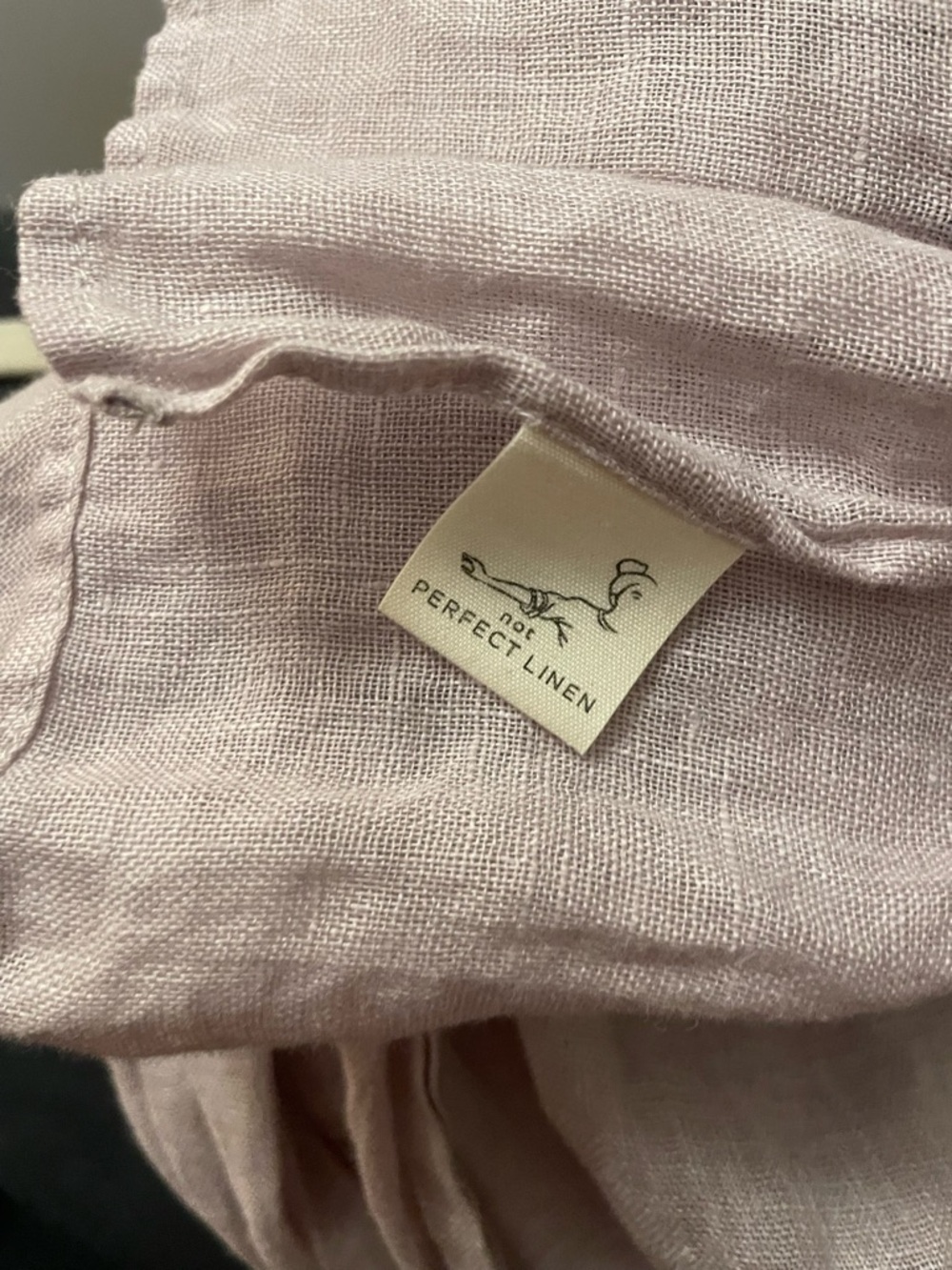 not PERFECT LINEN Lightweight Lilac purple Linen Scarf